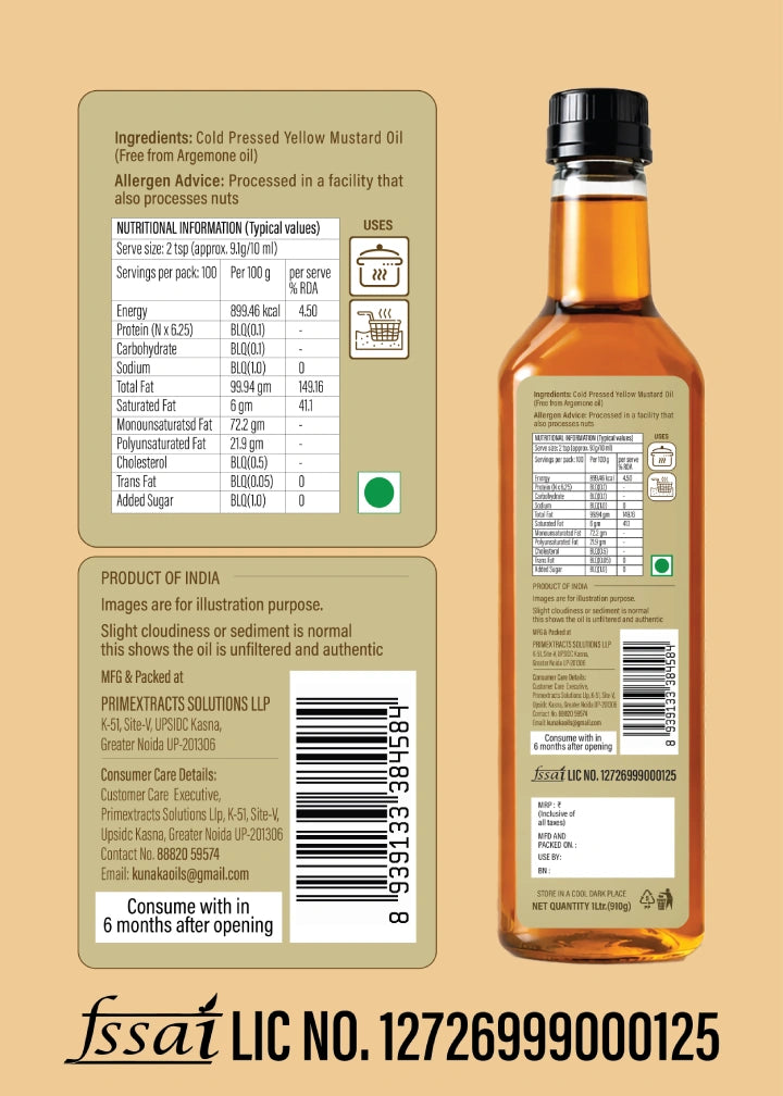 Yellow Mustard Oil
